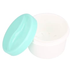 Gebissdose grün mit Einsatz u.Deckel