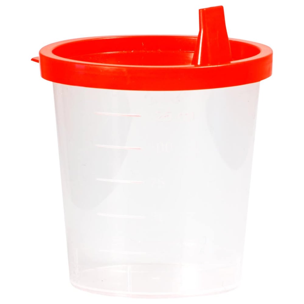 Urinbecher mit Schnappdeckel