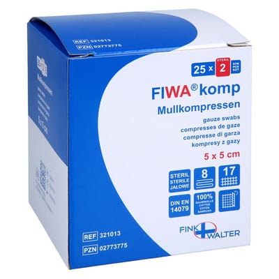 Mullkompressen 5x5cm steril 8-fach