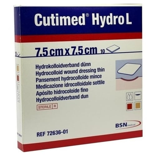Cutimed Hydro L7,5x7,5 cm Hydrokolloidverband dünn