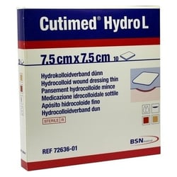 Cutimed Hydro L7.5x7.5cm Hydrokolloidverband dünn