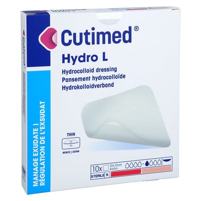 Cutimed Hydro L 10x10 cm Hydrokolloidverband dünn