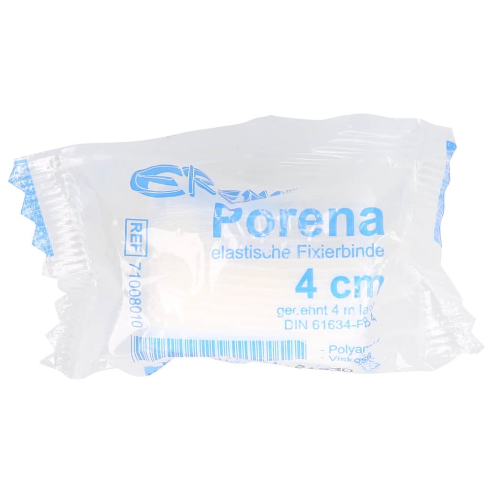 Porena elast.Mullbinde 4 cm weiß m.Cello