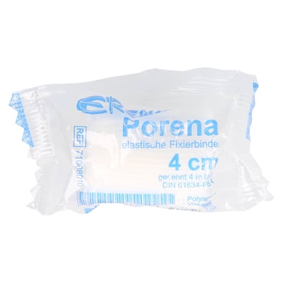 Porena elastisch Mullbinde 4 cm weiß m. Cello