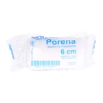 Porena elastisch Mullbinde 6 cm weiß m. Cello