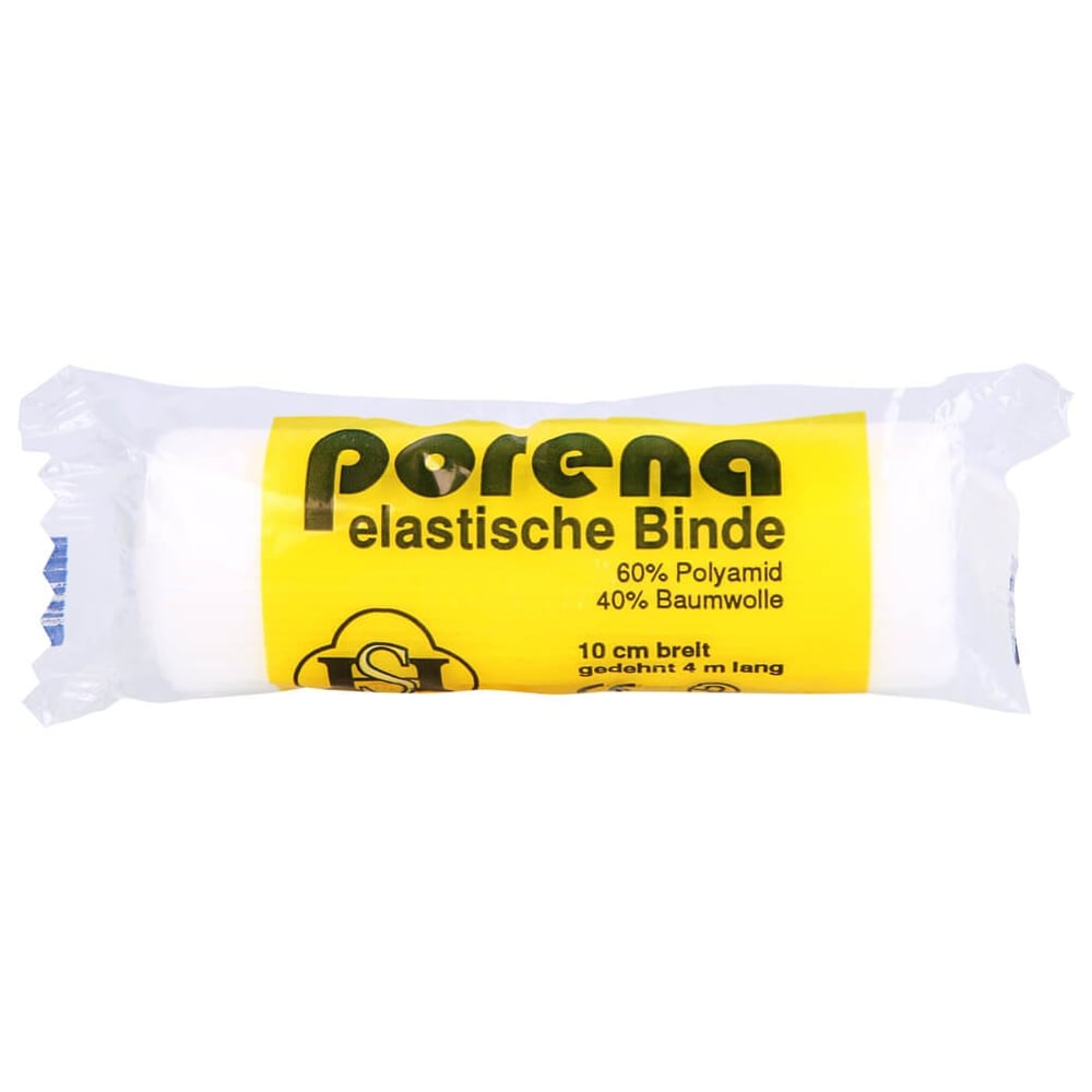 Porena elast.Mullbinde 10 cm weiß m.Cello