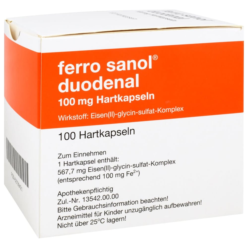 Ferro sanol duodenal 100 mg