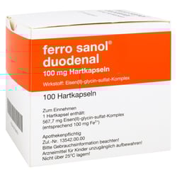 Ferro sanol duodenal 100 mg