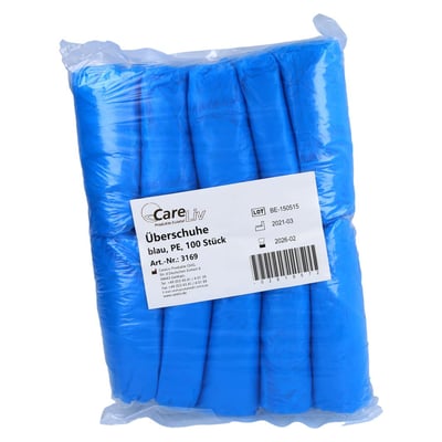 Ueberschuhe Einmal Kunststoff blau