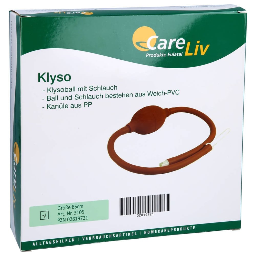 Klyso Komplett 85cm Schlauch und Kanüle