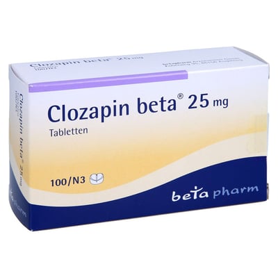 Clozapin beta 25 mg