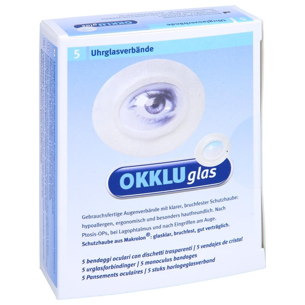 Okkluglas Uhrglasverband