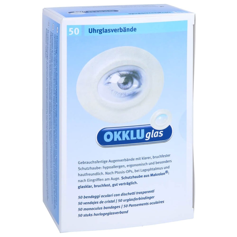 Okkluglas Uhrglasverband