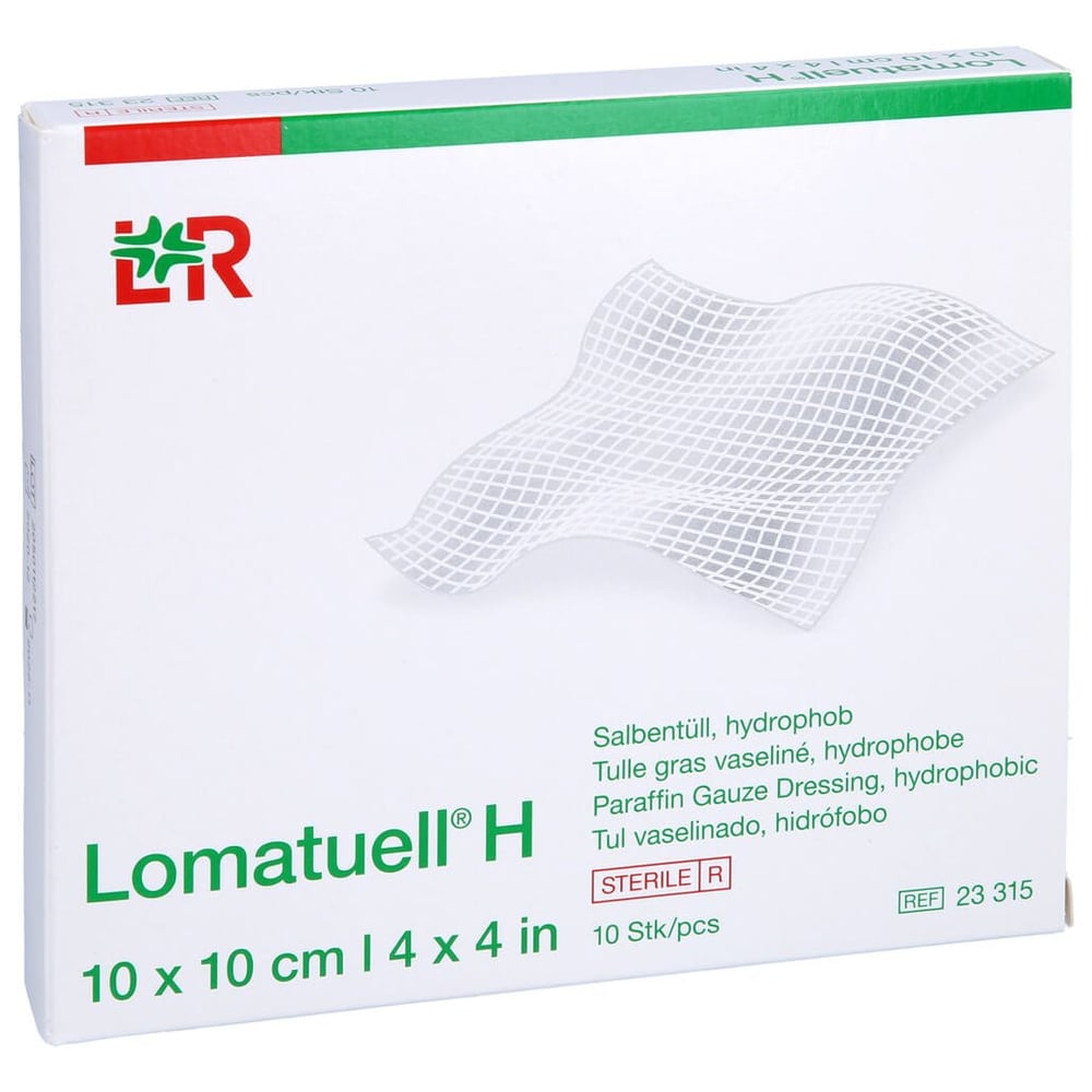 Lomatuell H Salbentüll 10x10 cm steril