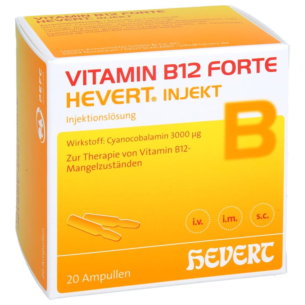 Vitamin B12 forte Hevert injekt