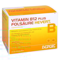 Vitamin B12 Folsäure Hevert Amp.-Paare