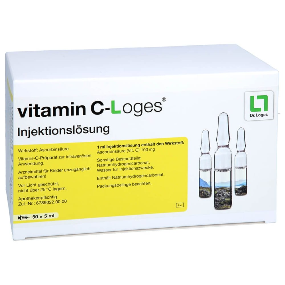 Vitamin C-Loges Injektionslösung 5 ml