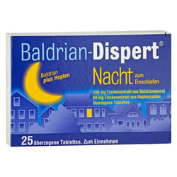 Baldrian-Dispert Nacht zum Einschlafen