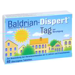 Baldrian-Dispert Tag zur Beruhigung
