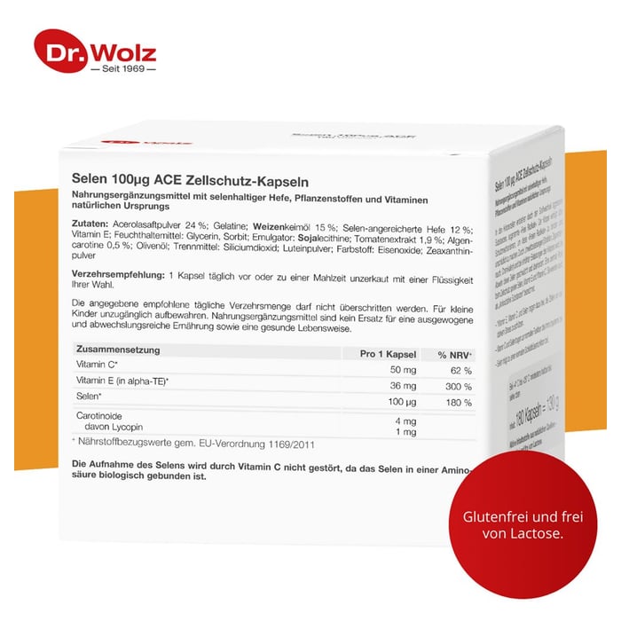 Selen ACE 100mcg 180 Tage