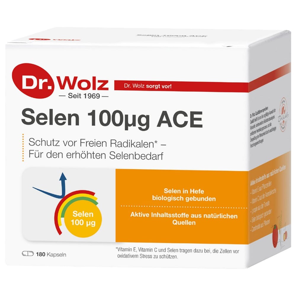 Selen ACE 100mcg 180 Tage