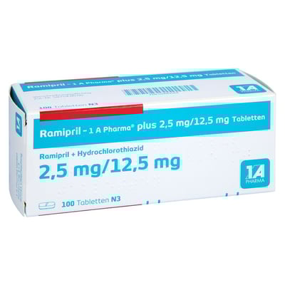 Ramipril - 1A-Pharma Plus 2.5mg/12.5mg Tabletten