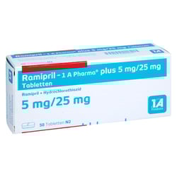 Ramipril - 1A-Pharma Plus 5mg/25mg Tabletten