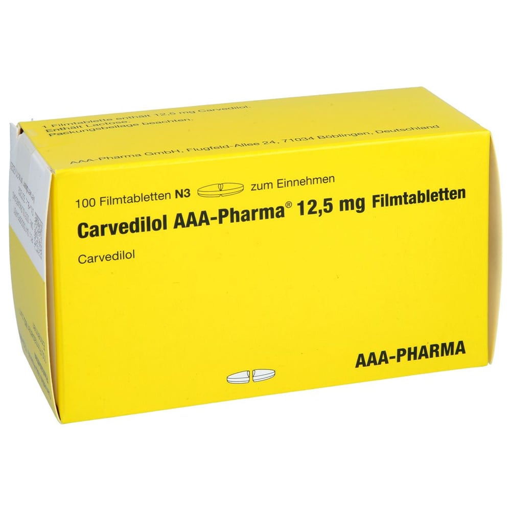 Carvedilol AAA-Pharma 12,5 mg