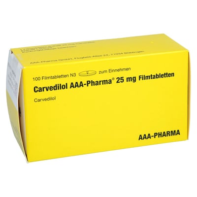 Carvedilol AAA-Pharma 25 mg