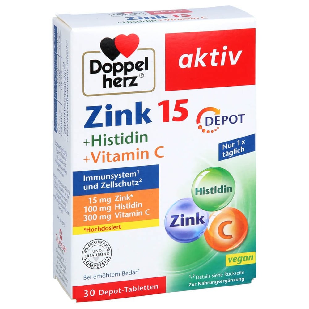 Doppelherz aktiv Zink + Histidin + Vitamin C Depot