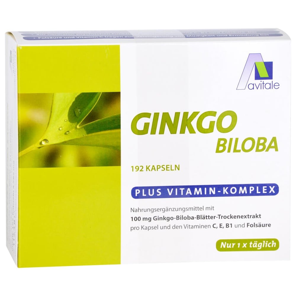 Ginkgo 100mg Kaps + B1 C+E