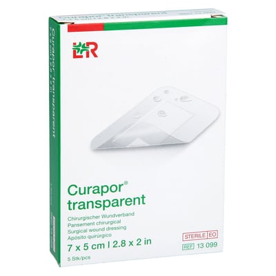 Curapor transparent Wundverband steril 7x5cm