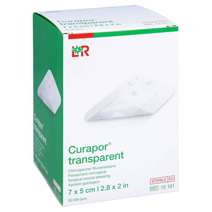 Curapor transparent Wundverband steril 7x5cm