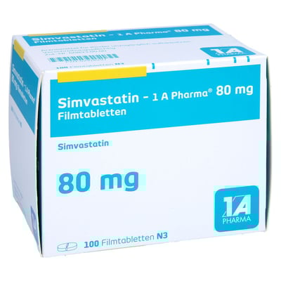 Simvastatin - 1 A Pharma 80 mg Filmtabletten