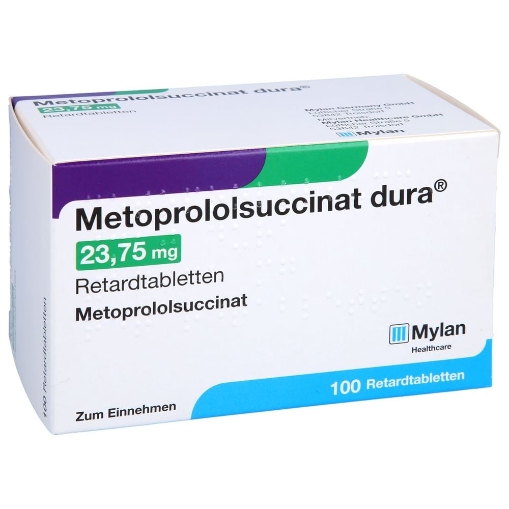 Metoprololsuccinat dura 23,75 mg