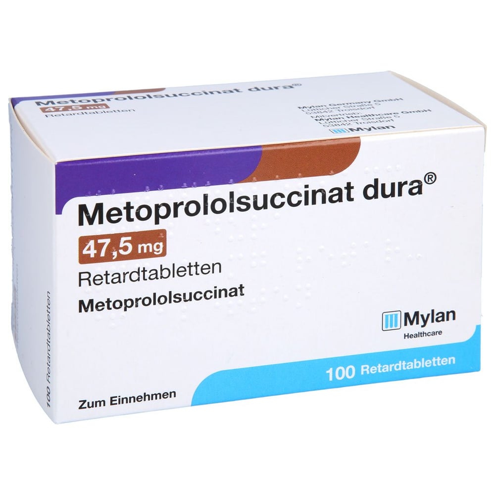 Metoprololsuccinat dura 47,5 mg