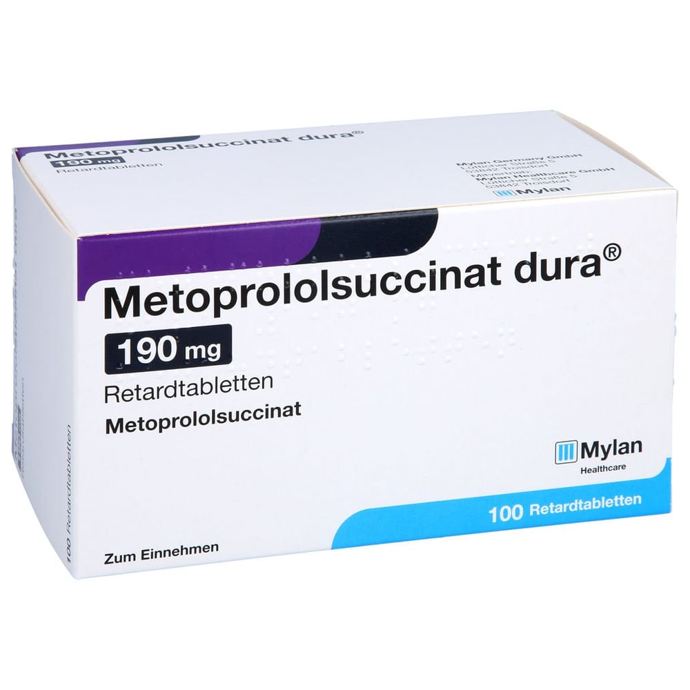 Metoprololsuccinat dura 190 mg