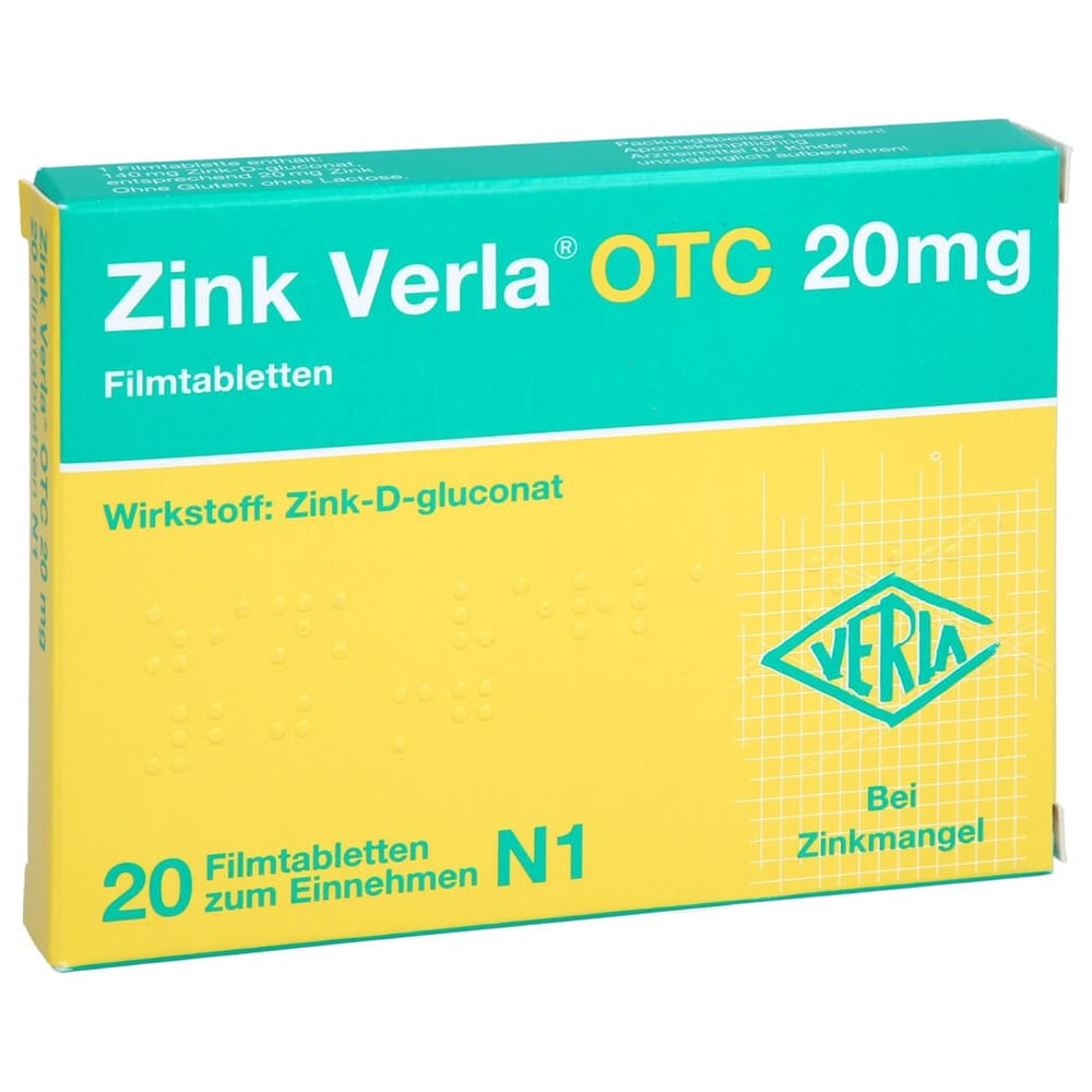 Zink Verla OTC 20 mg