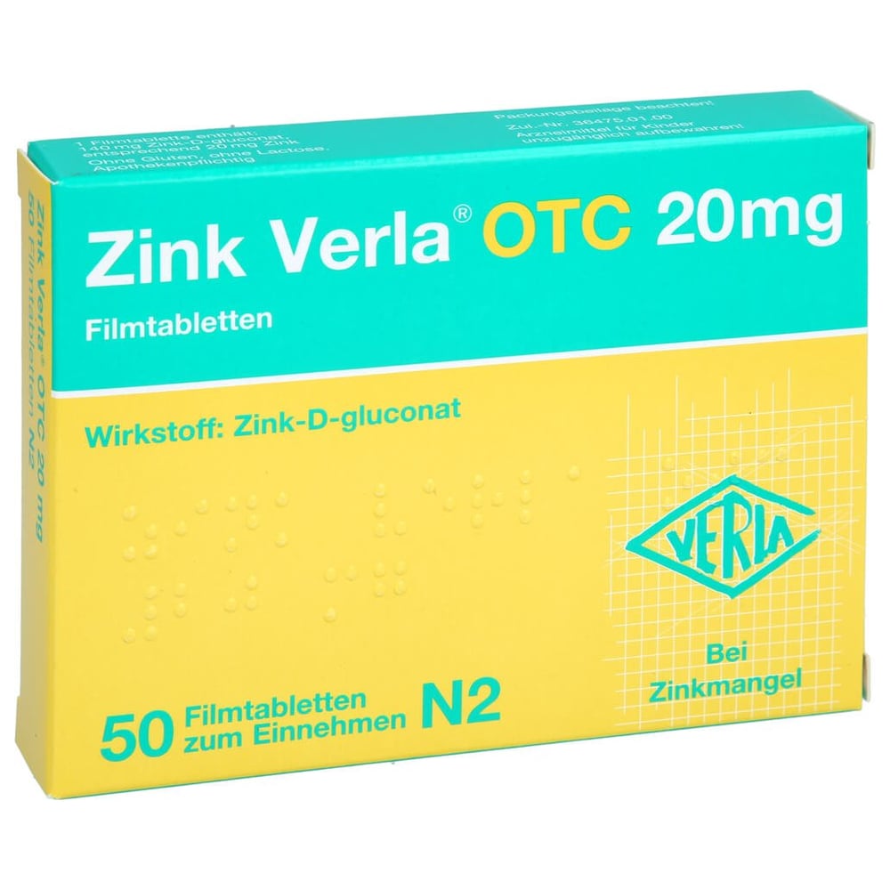 Zink Verla OTC 20 mg