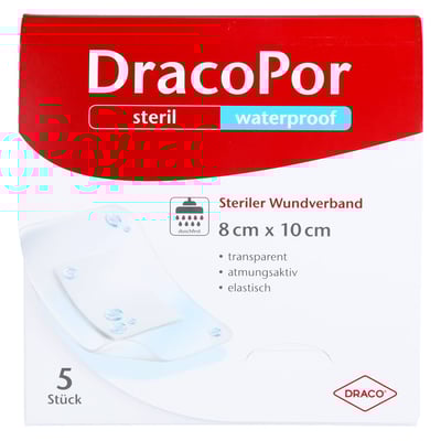 Dracopor Waterproof Wundverband steril 8cmx10cm