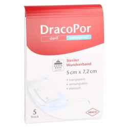 Dracopor Waterproof Wundverband steril 5cmx7.2cm