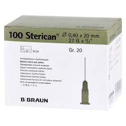 Sterican Kan.Luer-Lok 0.40x20mm Gr.20 grau