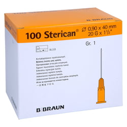 Sterican Kan.Luer-Lok 0.90x40mm Gr.1 gelb