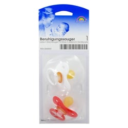 Kirschsauger Latex Gr.1 0-6 Monate weiß/rot