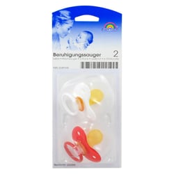 Kirschsauger Latex Gr.2 6-18 Monate weiß/rot