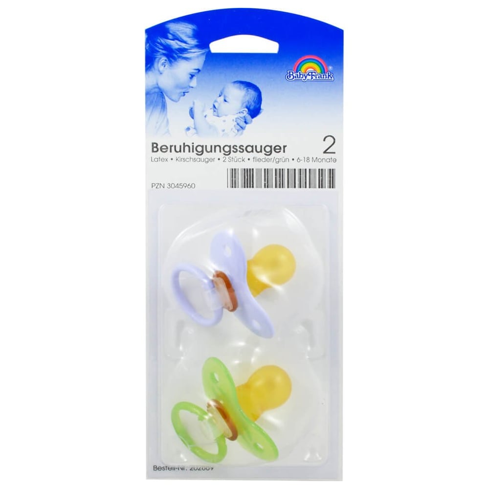 Kirschsauger Latex Gr.2 6-18 Monate flieder/grün