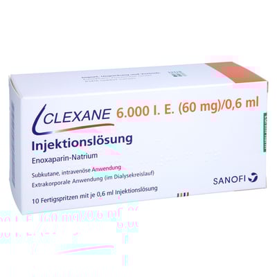 Clexane 6000 I.E. (60 mg)/0,6 ml Injektionslösung