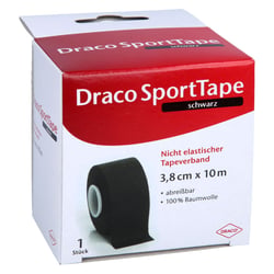 Dracotapeverband 10mx3,8 cm schwarz