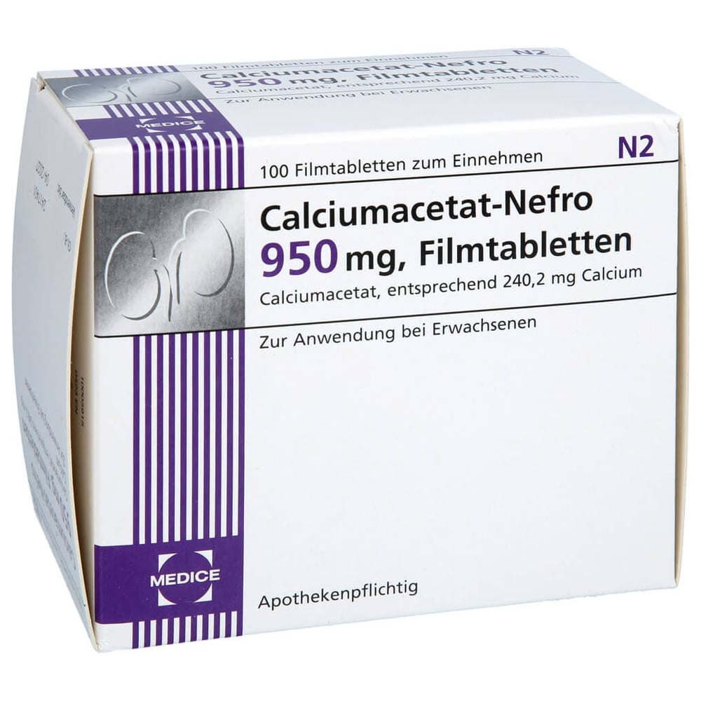 Calciumacetat Nefro 950 mg Filmtabletten