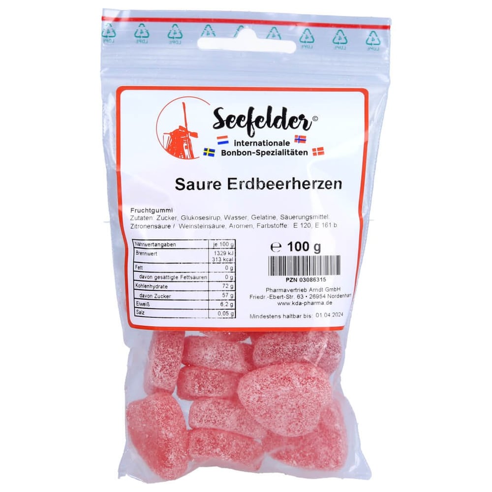 Seefelder Saure Erdbeerherzen KDA